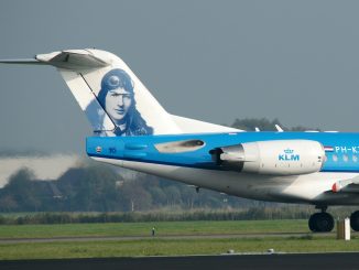 Fokker 70 PH-KZU KLM Cityhopper On her tail Anthony Fokker