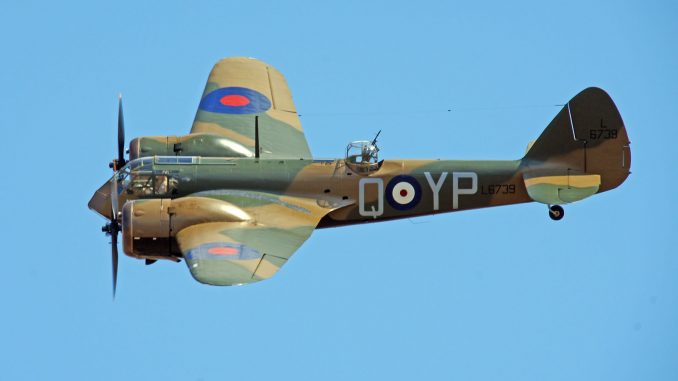 Bristol Blenheim Mk.I Bristol Blenheim Mk.I (G-BPIV) L6739/YP-Q 23 Sqn. RAF, Aircraft Restoration Company