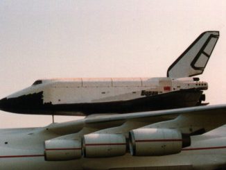 uran on top of the Antonov An-225 at the Paris Air Show of 1989