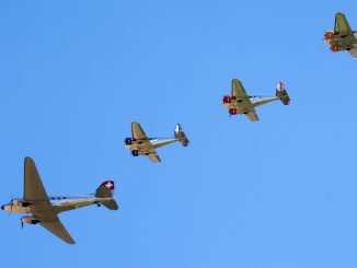 Douglas C-47A Dakota and Beech 18 Classic Formation