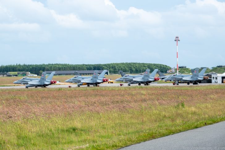 Flight Line Boeing F/A-18C Hornet Fliegerstaffel 11 Swiss Air Force