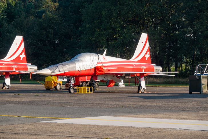 Northrop F-5E Tiger II J-3083 Swiss Air Force at Kleine Brogel AB, Belgium