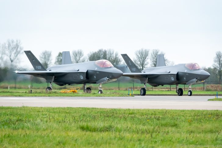 Lockheed Martin F-35A Lichtning II F-017 322sq and F-029 313sq Royal Netherlands Air Force