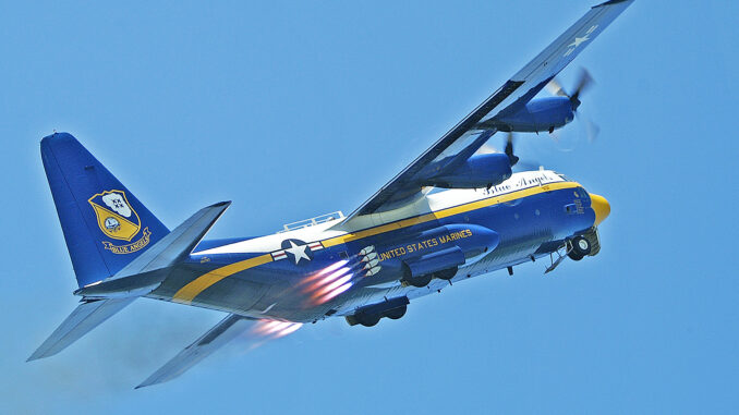 Lockheed C-130T Hercules 164763 US Marines, Fat Albert with his famous JATO take off. Only fantastic...!
