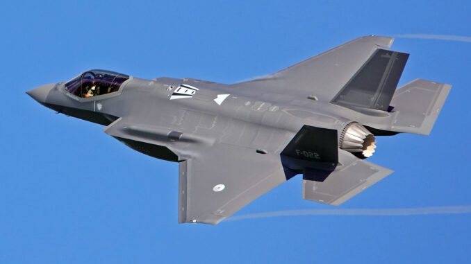 Lockheed F-35A Lightning II F-022 322 Sqn Royal Netherlands Air Force